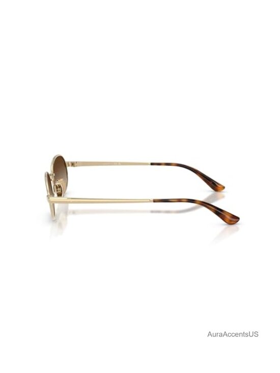 Metal Frame Oval Sunglasses with UV Protection